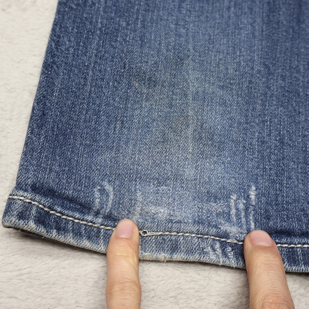 Miss Me Jeans Women 28 Medium Wash Rhinestone Embroidered Bootcut Fade READ - Picture 15 of 16